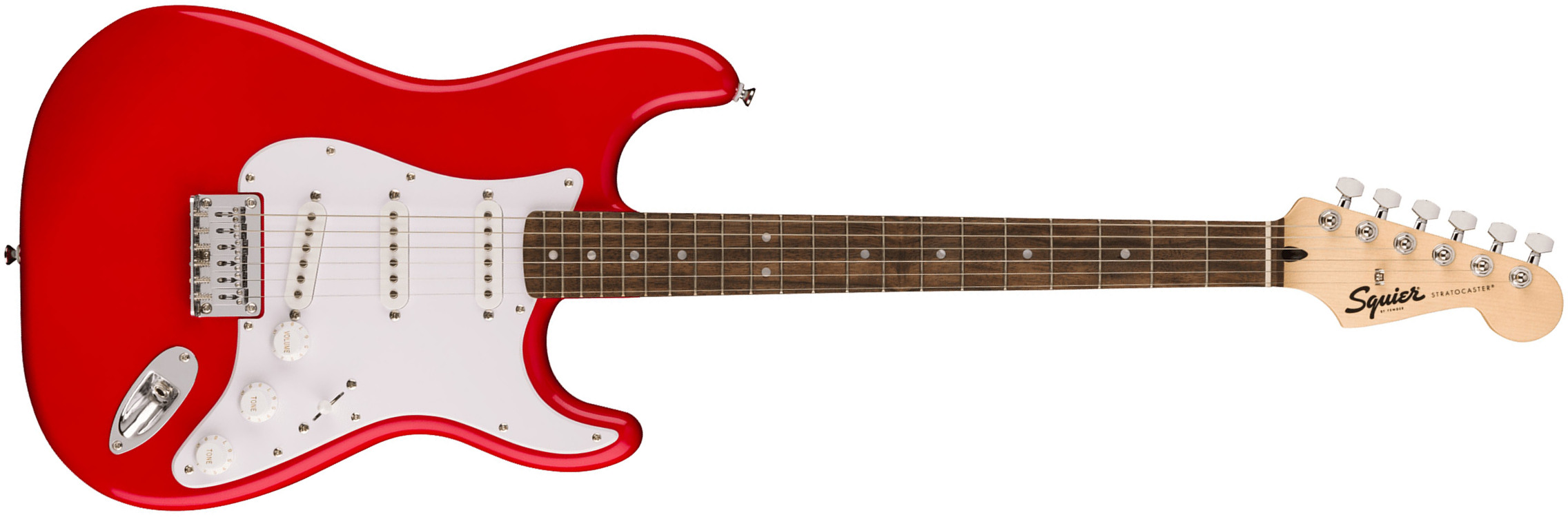 Squier Strat Sonic Hardtail 3s Ht Lau - Torino Red - E-Gitarre in Str-Form - Main picture