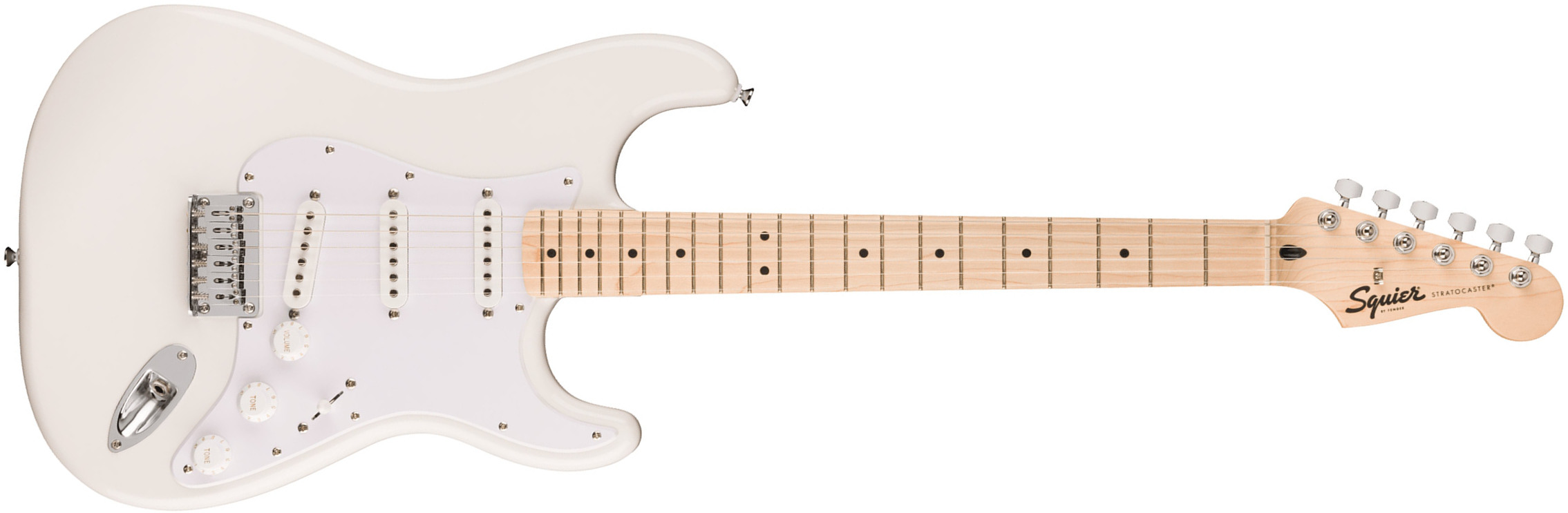 Squier Strat Sonic Hardtail 3s Ht Mn - Arctic White - E-Gitarre in Str-Form - Main picture