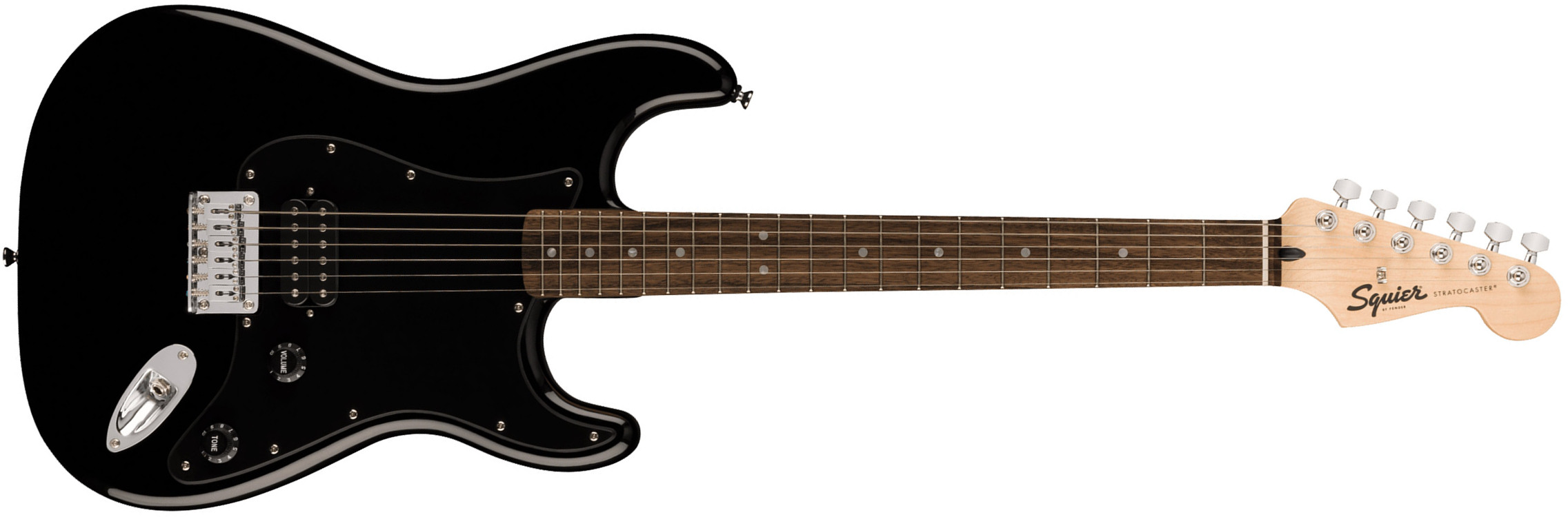 Squier Strat Sonic Hardtail H Ht Lau - Black - E-Gitarre in Str-Form - Main picture