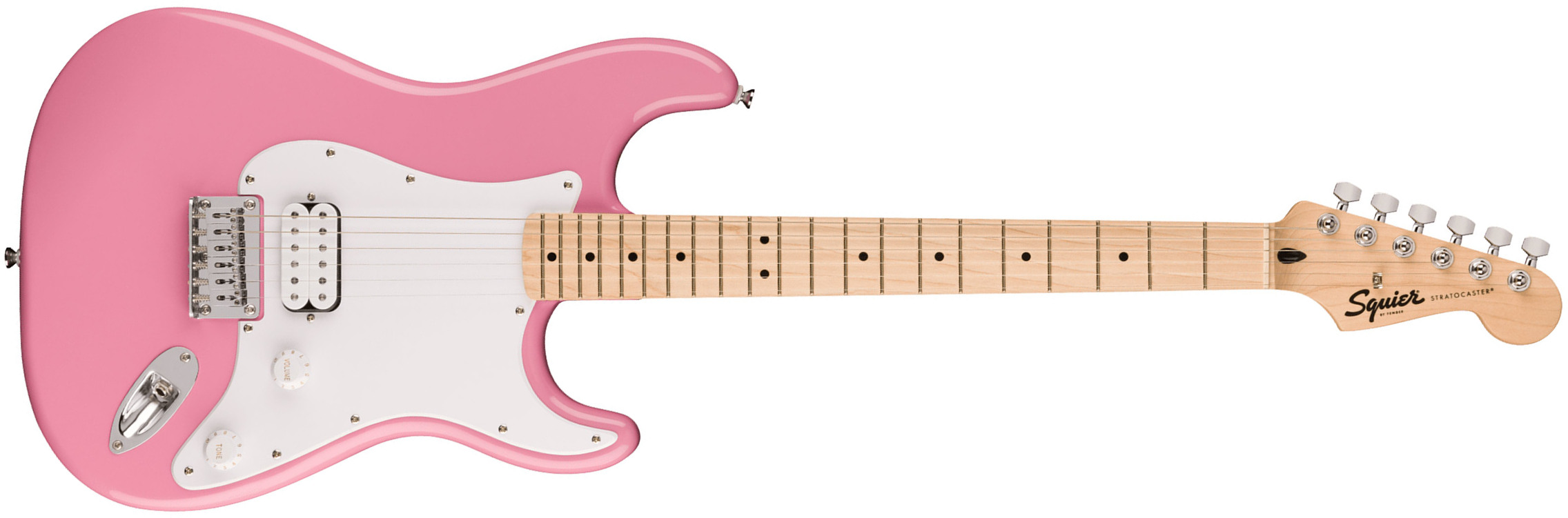 Squier Strat Sonic Hardtail H Ht Mn - Flash Pink - E-Gitarre in Str-Form - Main picture