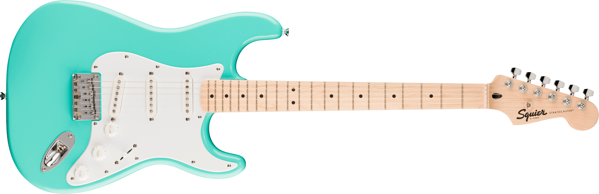 Squier Strat Sonic Ht Trem 3s Mn - Sea Foam Green - E-Gitarre in Str-Form - Main picture