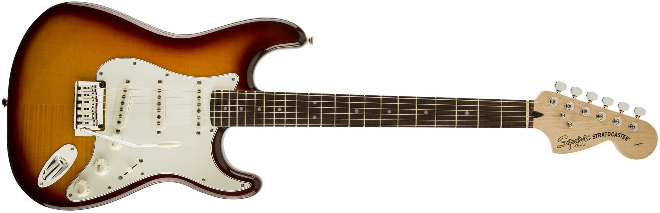 Squier Strat Standard Fmt Il - Amber Sunburst - E-Gitarre in Str-Form - Main picture