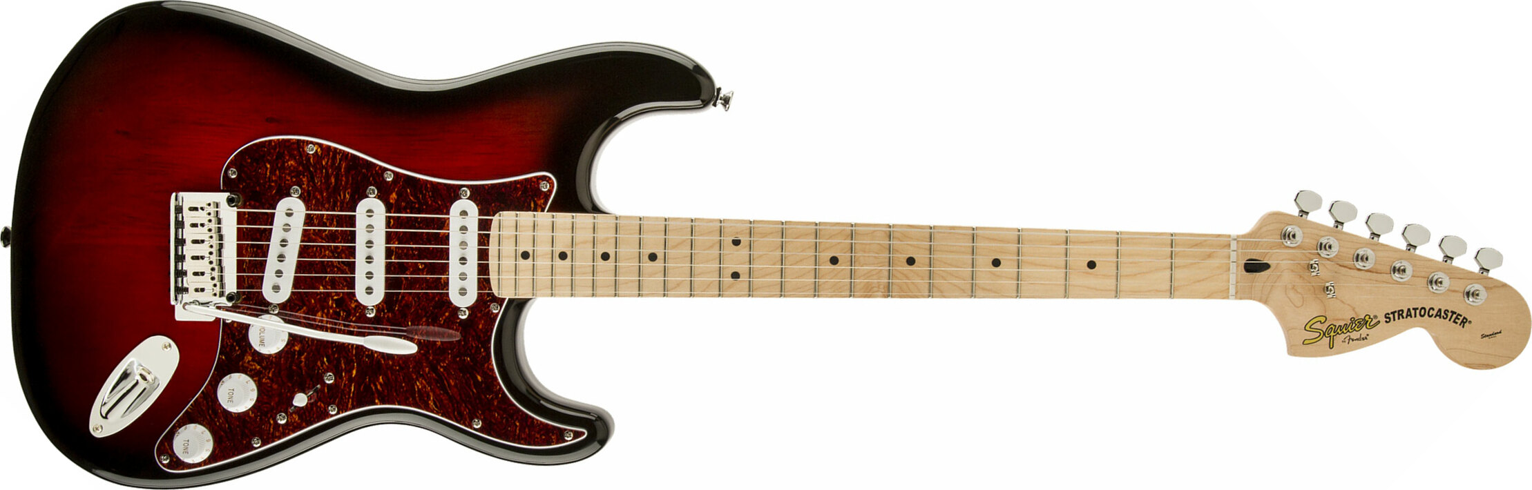 Squier Strat Standard Mn - Antique Burst - E-Gitarre in Str-Form - Main picture