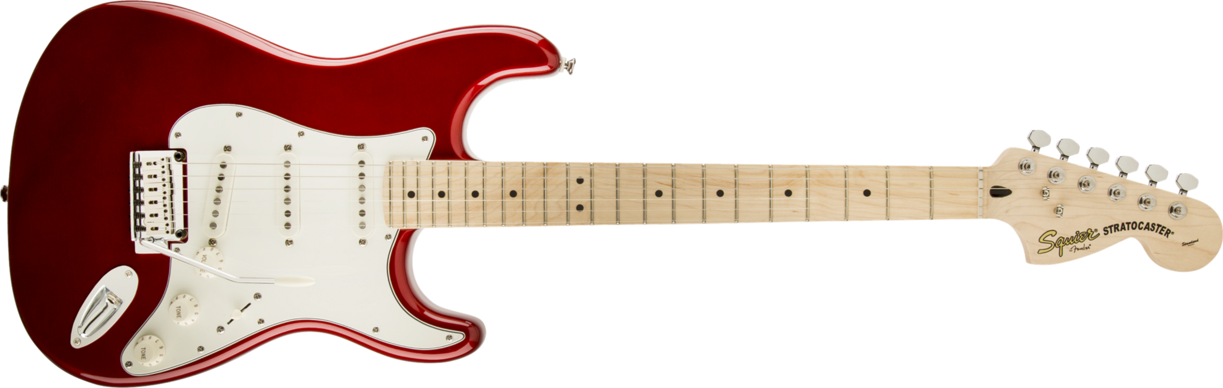 Squier Strat Standard Mn - Candy Apple Red - E-Gitarre in Str-Form - Main picture