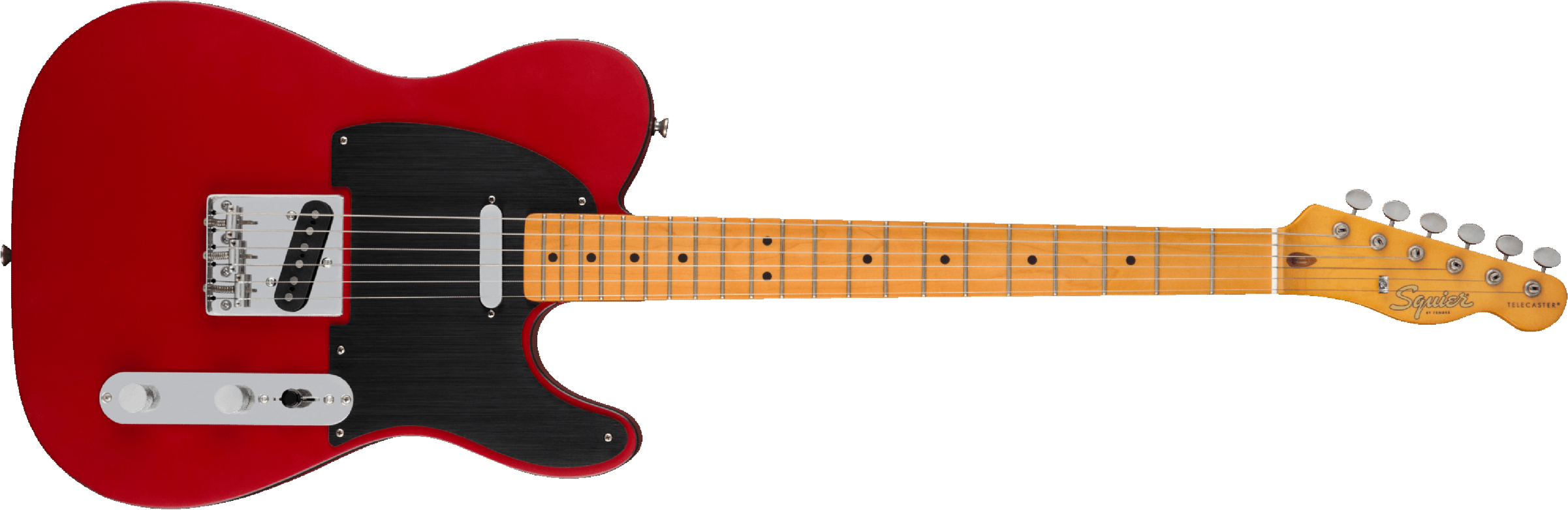 Squier Tele 40th Anniversary Vintage Edition Mn - Satin Dakota Red - E-Gitarre in Teleform - Main picture