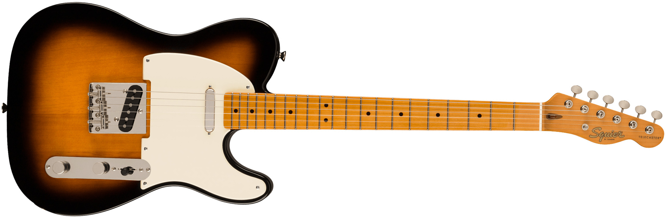 Squier Tele '50s Parchment Pickguard Classic Vibe Fsr 2s Ht Mn - 2-color Sunburst - E-Gitarre in Teleform - Main picture