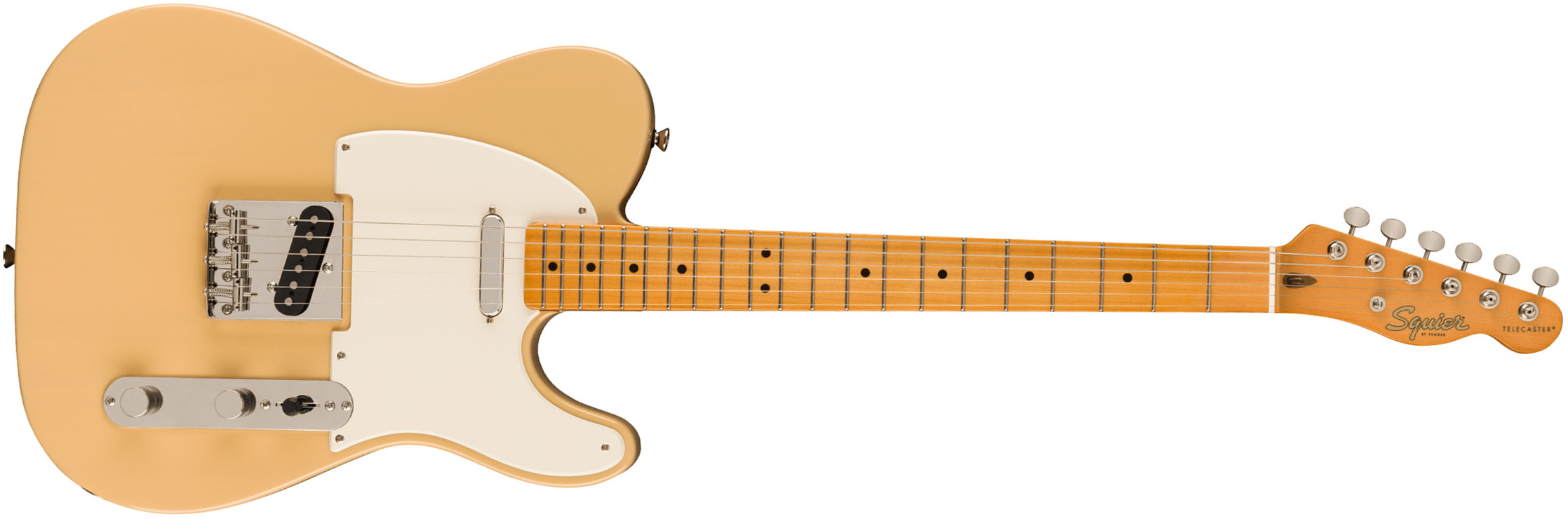 Squier Tele '50s Parchment Pickguard Classic Vibe Fsr 2s Ht Mn - Vintage Blonde - E-Gitarre in Teleform - Main picture