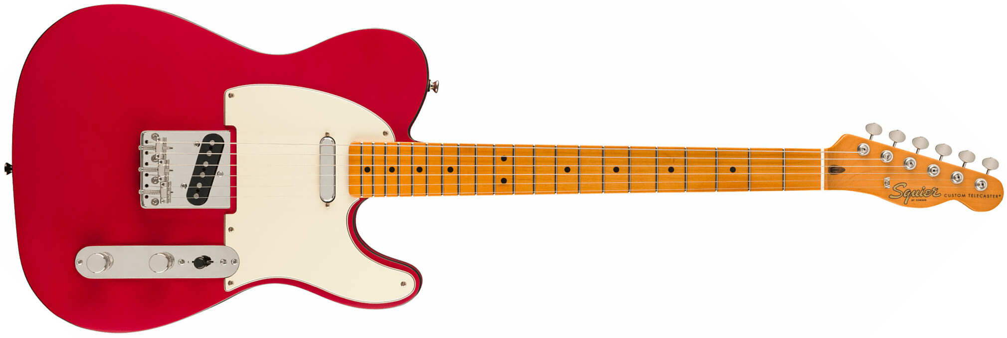 Squier Tele 60s Custom Classic Vibe Ltd 2s Ht Mn - Satin Dakota Red - E-Gitarre in Teleform - Main picture