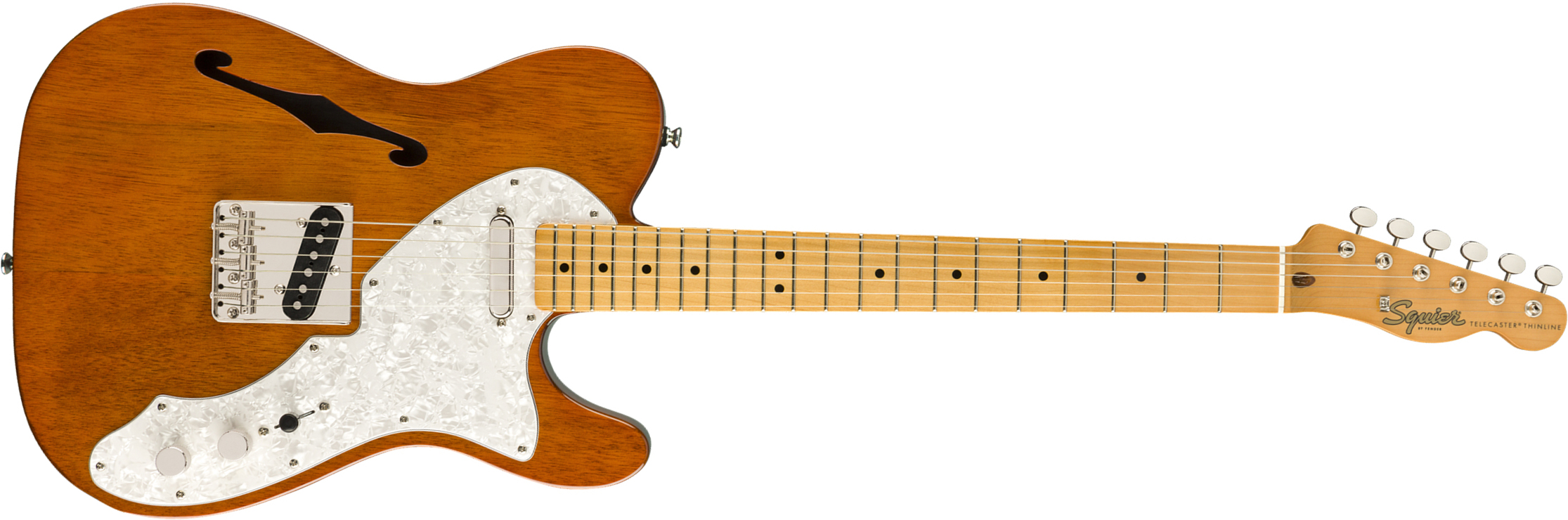 Squier Tele '60s Thinline Classic Vibe 2019 Mn - Natural - Semi-Hollow E-Gitarre - Main picture