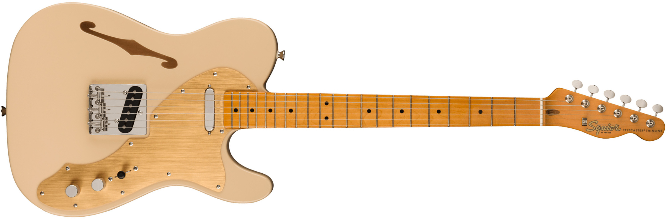 Squier Tele '60s Thinline Gold Anodized Pickguard Classic Vibe Fsr 2s Ht Mn - Desert Sand - E-Gitarre in Teleform - Main picture