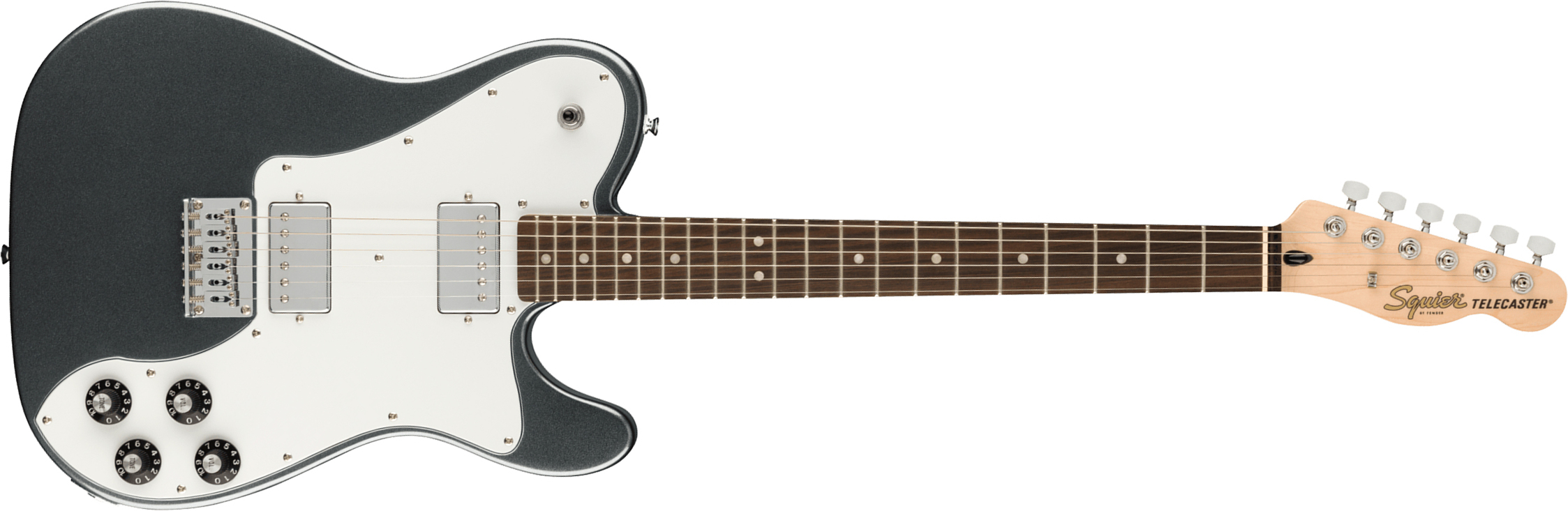 Squier Tele Affinity Deluxe 2021 Hh Ht Lau - Charcoal Frost Metallic - E-Gitarre in Teleform - Main picture