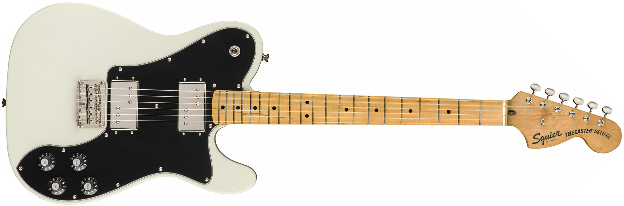 Squier Tele Deluxe Classic Vibe 70s 2019 Hh Mn - Olympic White - E-Gitarre in Teleform - Main picture