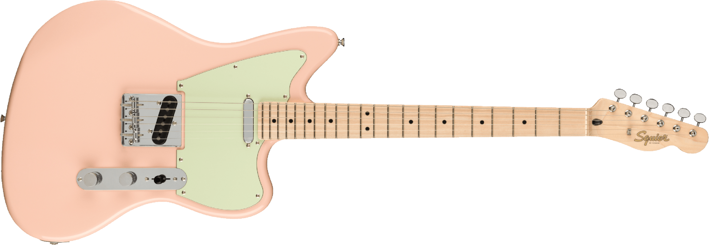 Squier Tele Offset Paranormal Ss Ht Mn - Shell Pink - Retro-Rock-E-Gitarre - Main picture