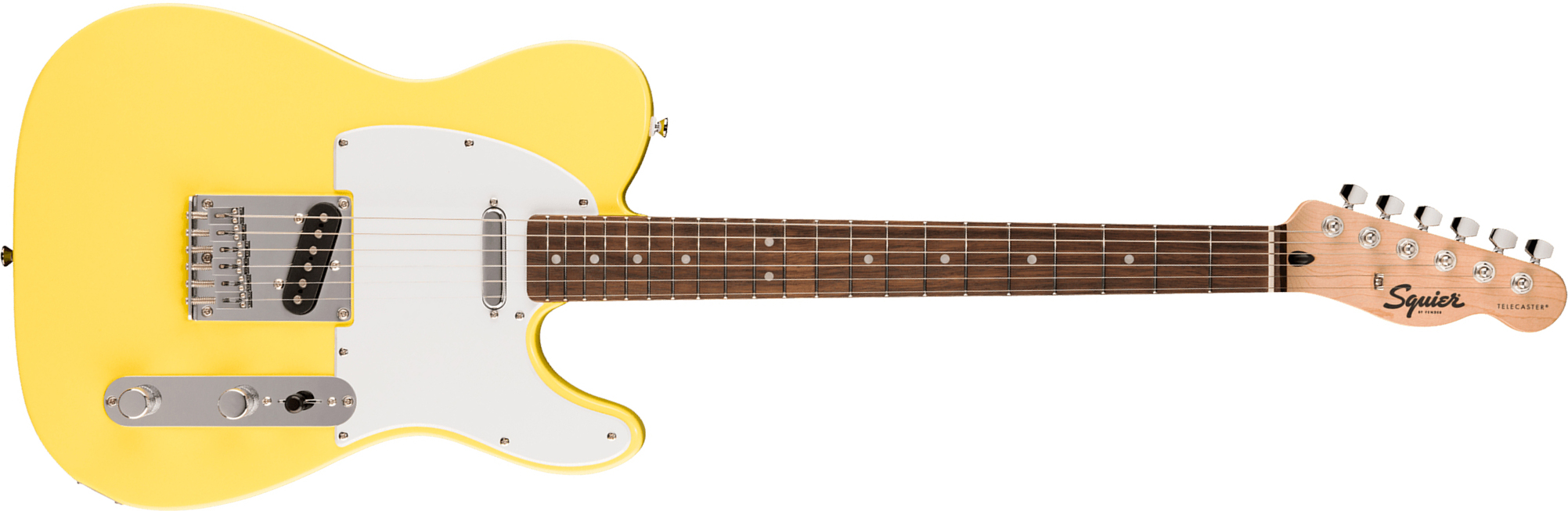 Squier Tele Sonic 2s Ht Lau - Canary Yellow - E-Gitarre in Teleform - Main picture
