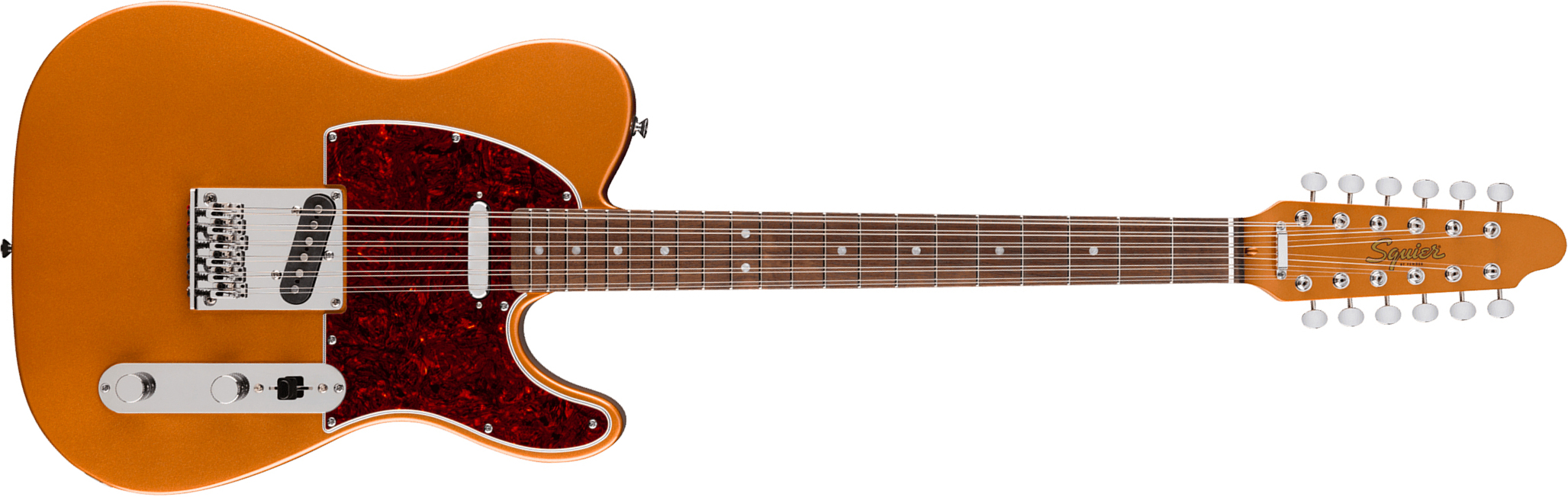 Squier Troy Van Leeuwen Tele Xii Paranormal Ind Signature 12c 2s Ht Lau - Copper Age - Signature-E-Gitarre - Main picture