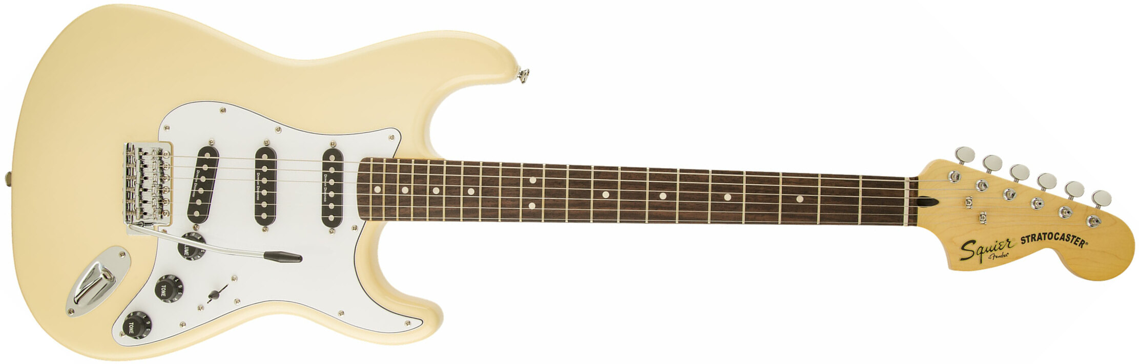 Squier Vintage Modified Stratocaster '70s Sss Lau - Vintage White - E-Gitarre in Str-Form - Main picture