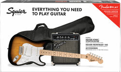 E-gitarre set Squier Sonic Stratocaster Pack - 2-color sunburst