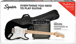 E-gitarre set Squier Sonic Stratocaster Pack - Black