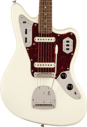 Retro-rock-e-gitarre Squier FSR Classic Vibe '60s Jaguar (LAU) - Olympic white with matching headstock