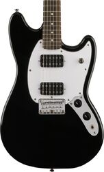 Retro-rock-e-gitarre Squier Mustang Bullet HH - Black