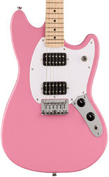 Retro-rock-e-gitarre Squier Sonic Mustang HH - Flash pink