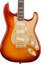 E-gitarre in str-form Squier 40th Anniversary Stratocaster Gold Edition - Sienna sunburst