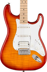 E-gitarre in str-form Squier Affinity Series Stratocaster FMT HSS (MN) - Sienna sunburst