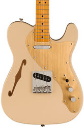 E-gitarre in teleform Squier FSR Classic Vibe '60s Telecaster Thinline, Gold Anodized Pickguard - Desert sand