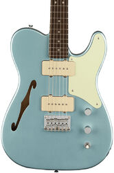 E-gitarre in teleform Squier FSR Paranormal Cabronita Telecaster Thinline,Mint Pickguard, Matching Headstock - Ice blue metallic