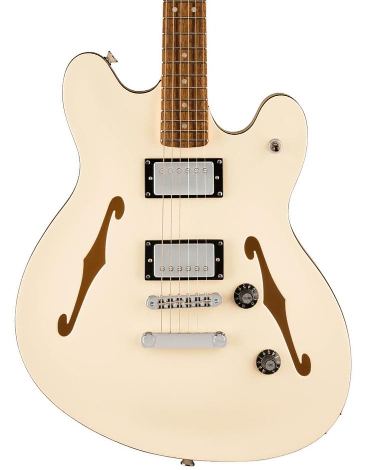 Retro-rock-e-gitarre Squier Affinity Series Starcaster Deluxe - Olympic white