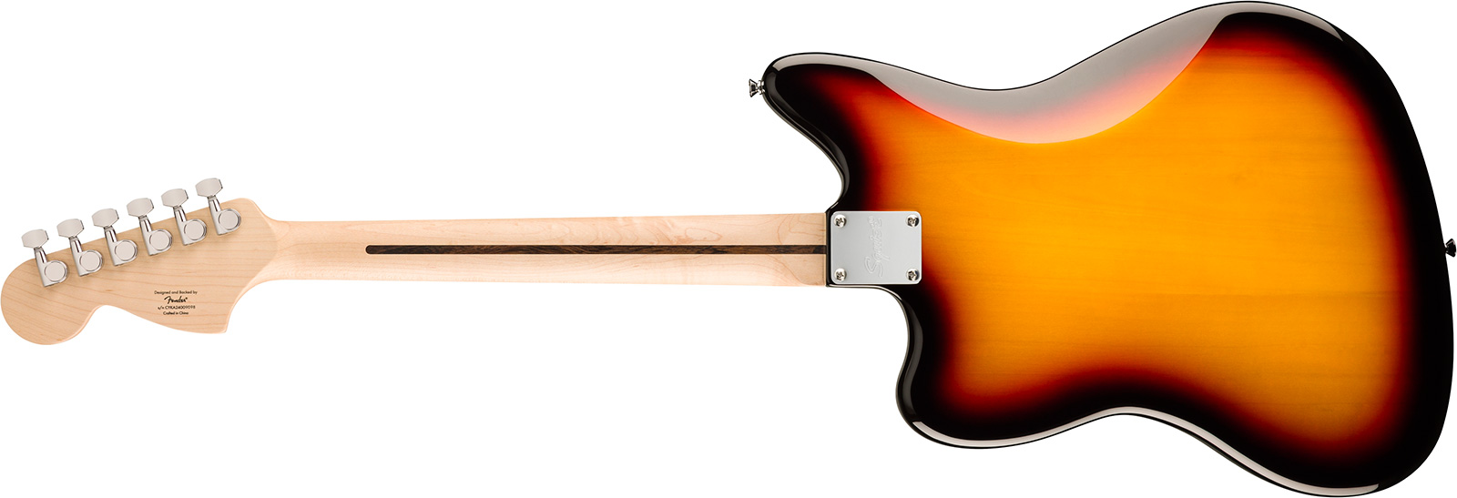 Squier Jaguar Affinity 2s Trem Lau - 3-color Sunburst - Retro-Rock-E-Gitarre - Variation 1