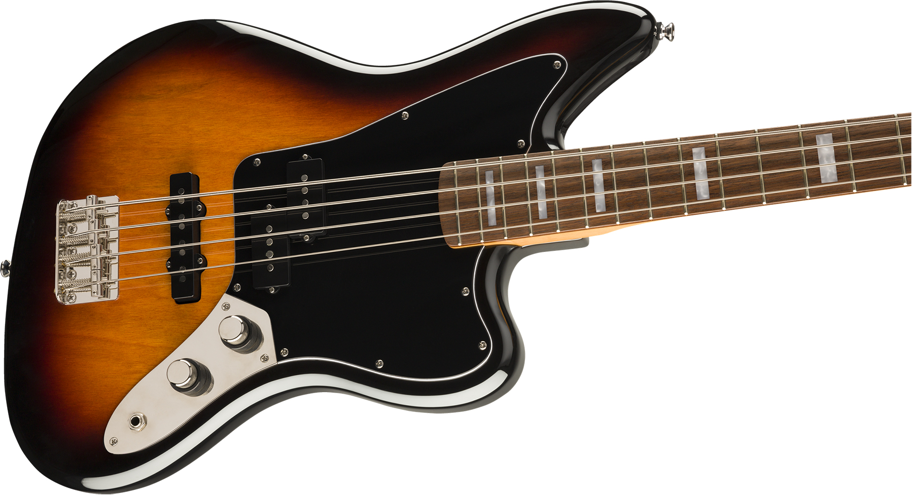 Squier Jaguar Bass Classic Vibe Lau 2019 - 3-color Sunburst - Solidbody E-bass - Variation 2