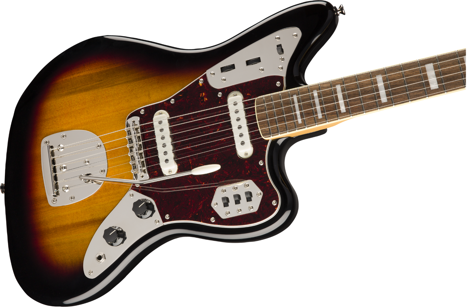 Squier Jaguar Classic Vibe 70s 2019 Lau - 3-color Sunburst - Retro-Rock-E-Gitarre - Variation 2