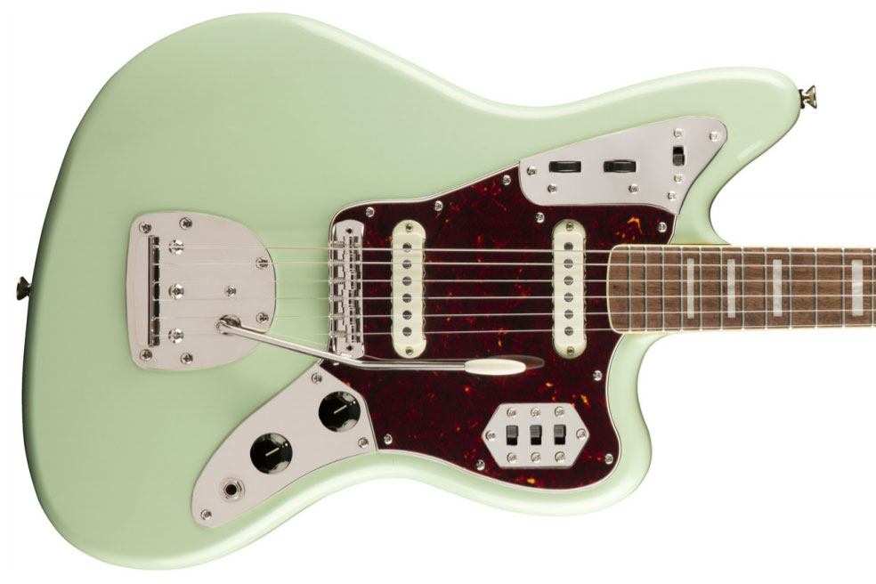 Squier Jaguar Classic Vibe 70s 2019 Lau - Surf Green - Retro-Rock-E-Gitarre - Variation 1