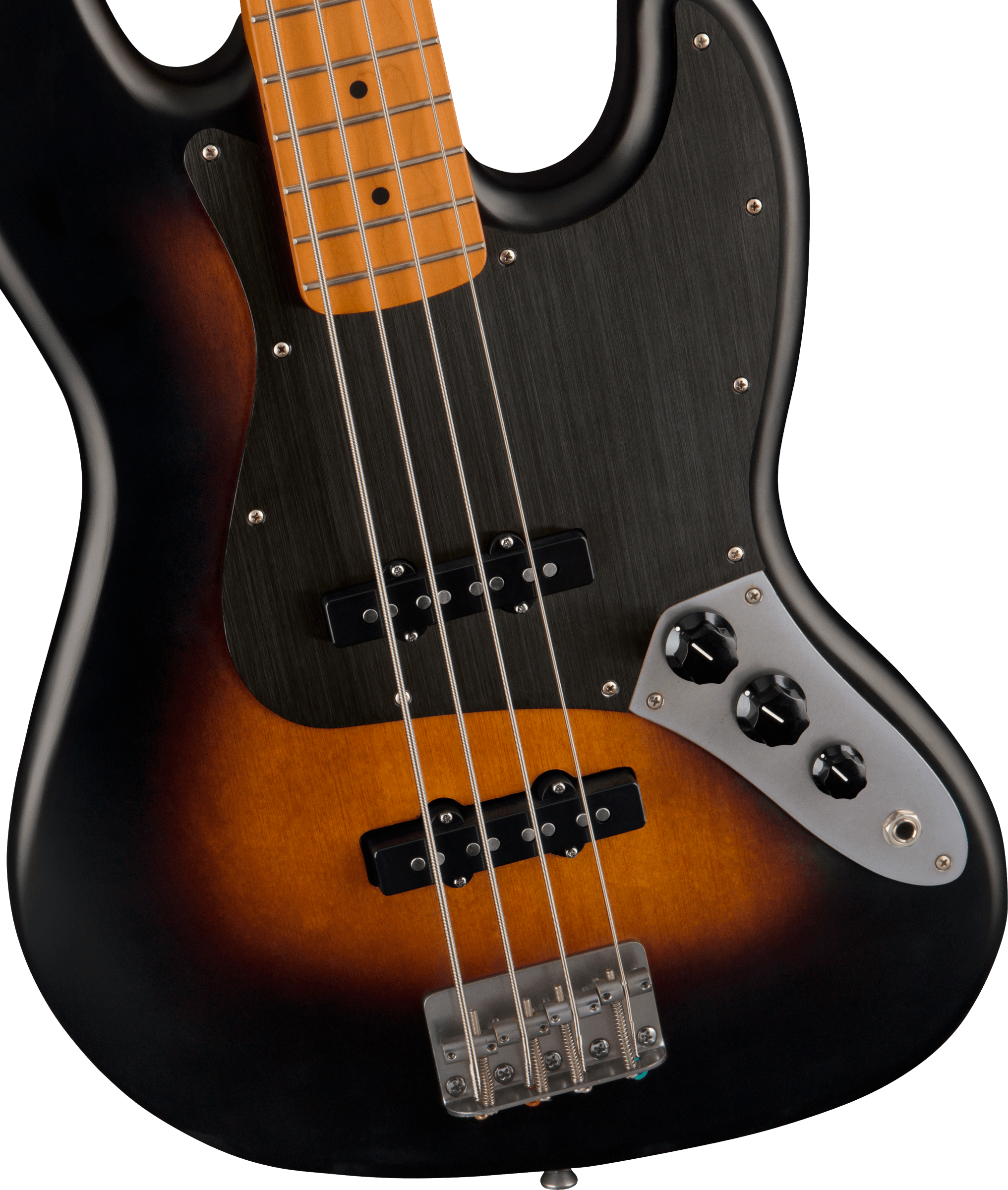 Squier Jazz Bass 40th Anniversary Gold Edition Mn - Satin Wide 2-color Sunburst - Solidbody E-bass - Variation 2