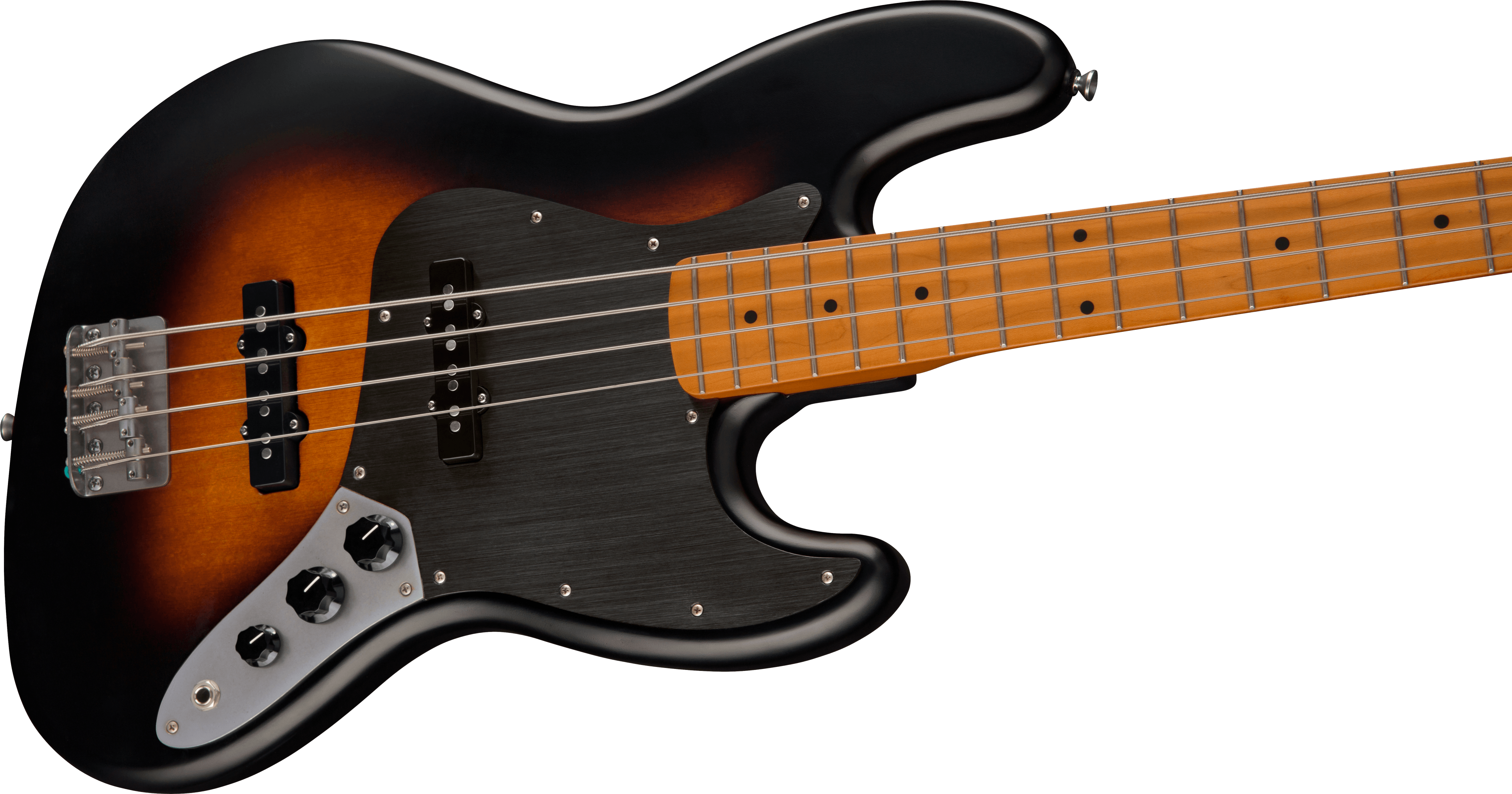 Squier Jazz Bass 40th Anniversary Gold Edition Mn - Satin Wide 2-color Sunburst - Solidbody E-bass - Variation 3