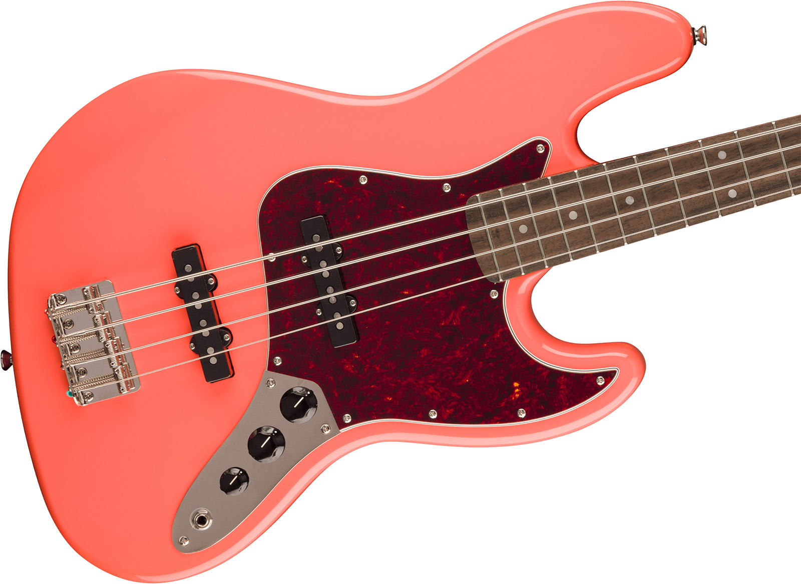 Squier Jazz Bass 60s Classic Vibe Lau - Tahitian Coral - Solidbody E-bass - Variation 2