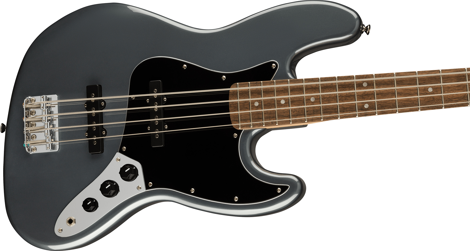 Squier Jazz Bass Affinity 2021 Lau - Charcoal Frost Metallic - Solidbody E-bass - Variation 2