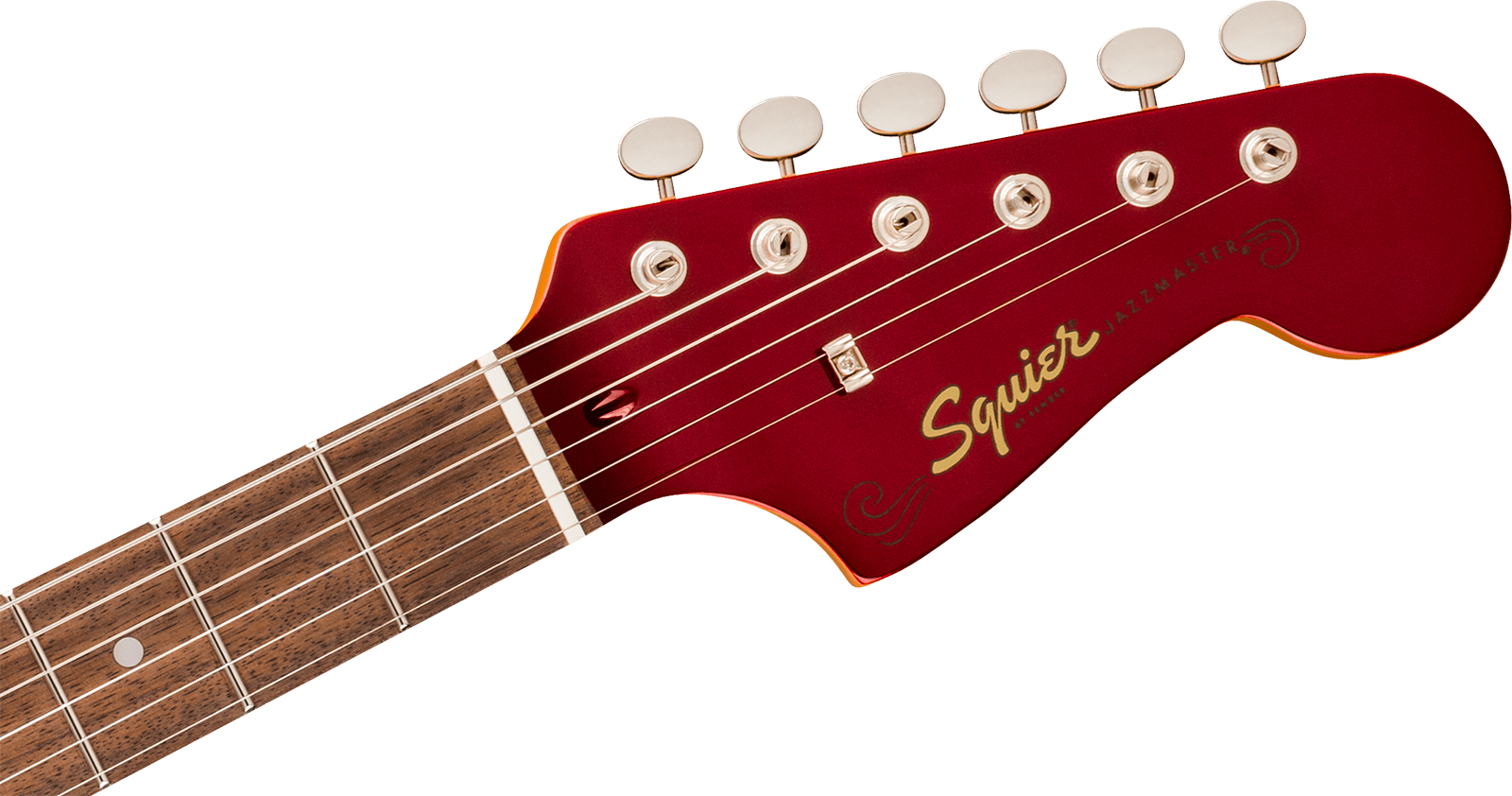 Squier Jazzmaster 60s Classic Vibe Ltd 2s Trem Lau - Candy Apple Red - Retro-Rock-E-Gitarre - Variation 2