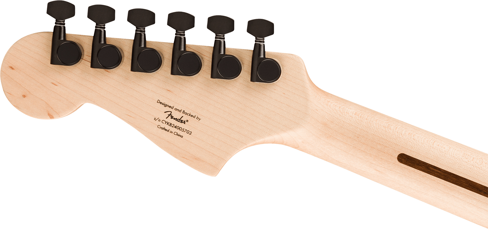 Squier Jazzmaster Affinity Fsr Ltd 2s Trem Lau - Metallic Black - Retro-Rock-E-Gitarre - Variation 3