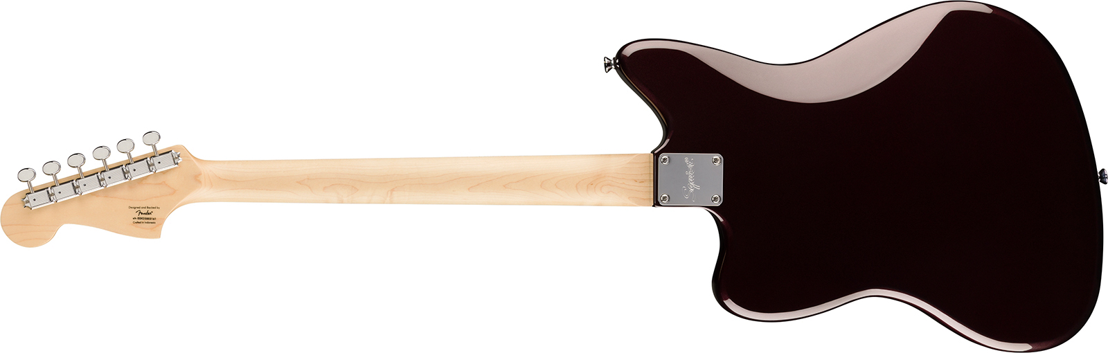Squier Jazzmaster Baritone Hh Paranormal 2h Ht Lau - Oxblood - Retro-Rock-E-Gitarre - Variation 1
