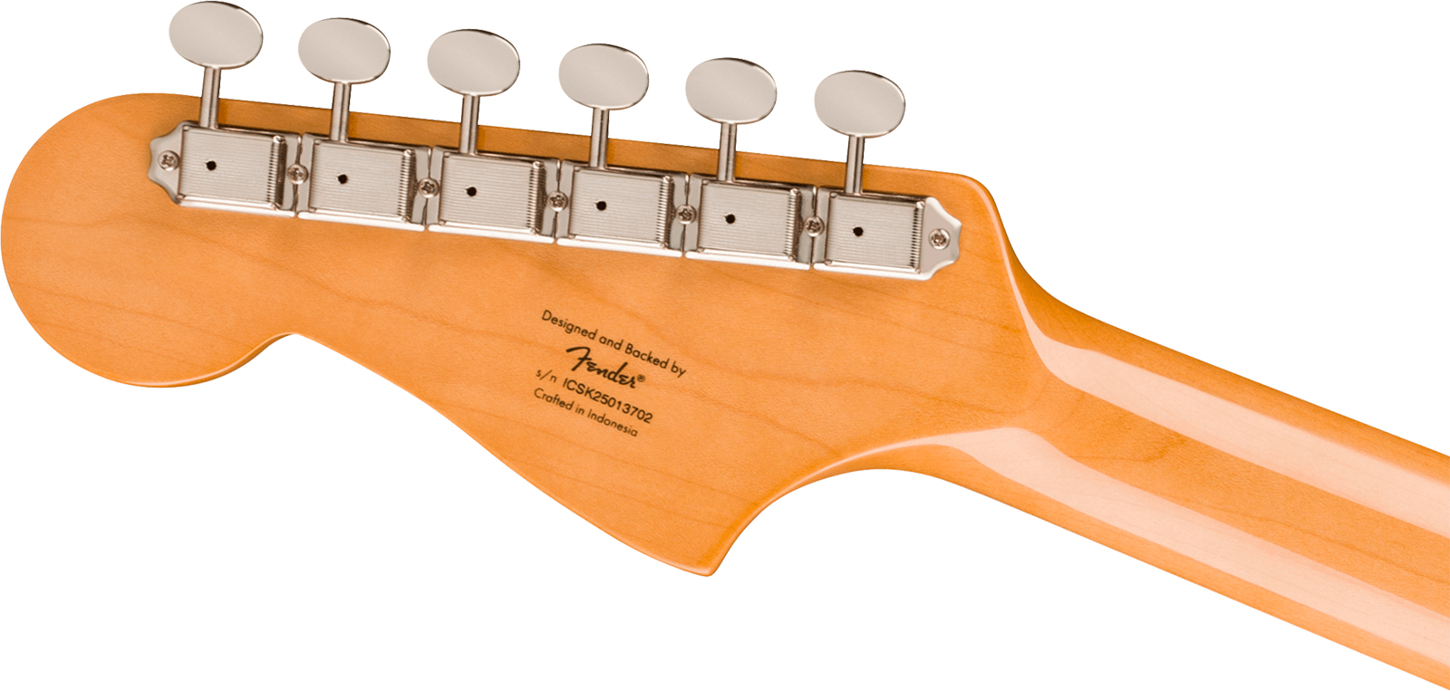 Squier Jazzmaster Classic Vibe 60s Fsr Ltd 2s Trem Lau - Aztec Gold Matching Headstock - Retro-Rock-E-Gitarre - Variation 4