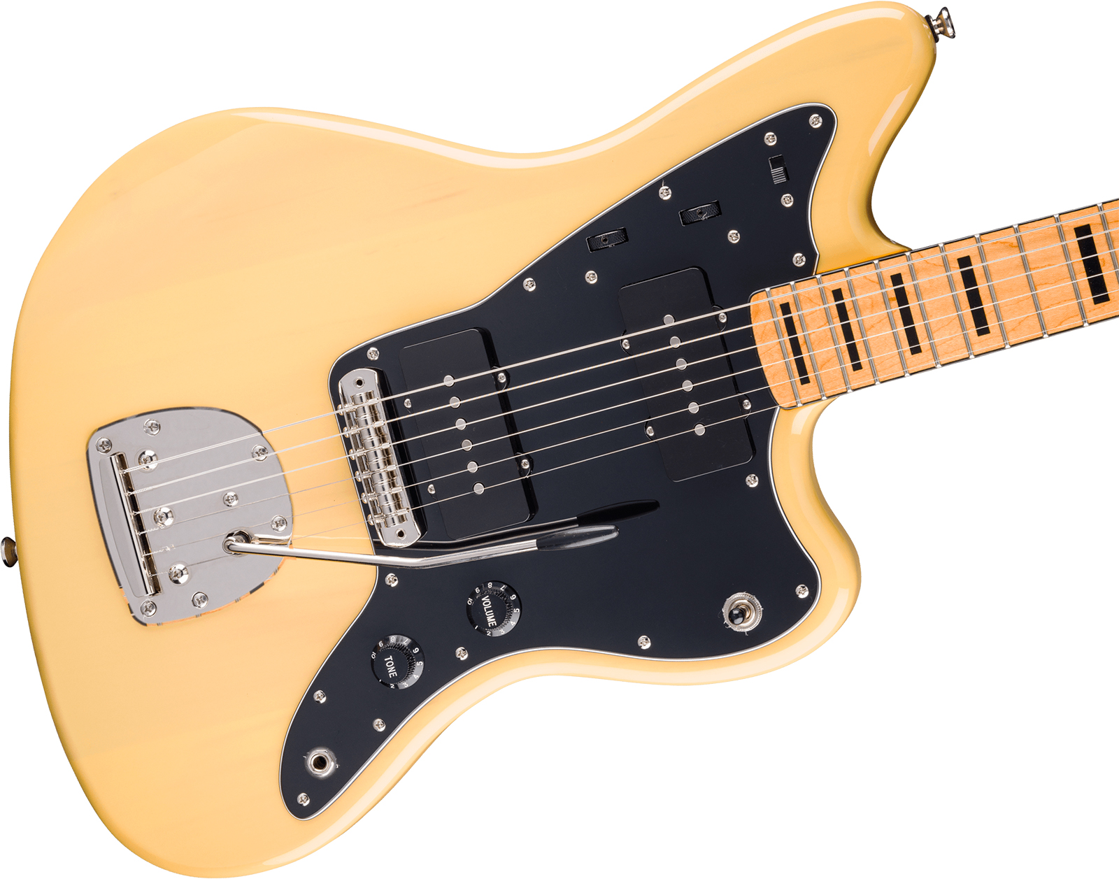 Squier Jazzmaster Classic Vibe '70s Fsr Ltd 2s Trem Mn - Vintage Blonde - Retro-Rock-E-Gitarre - Variation 2