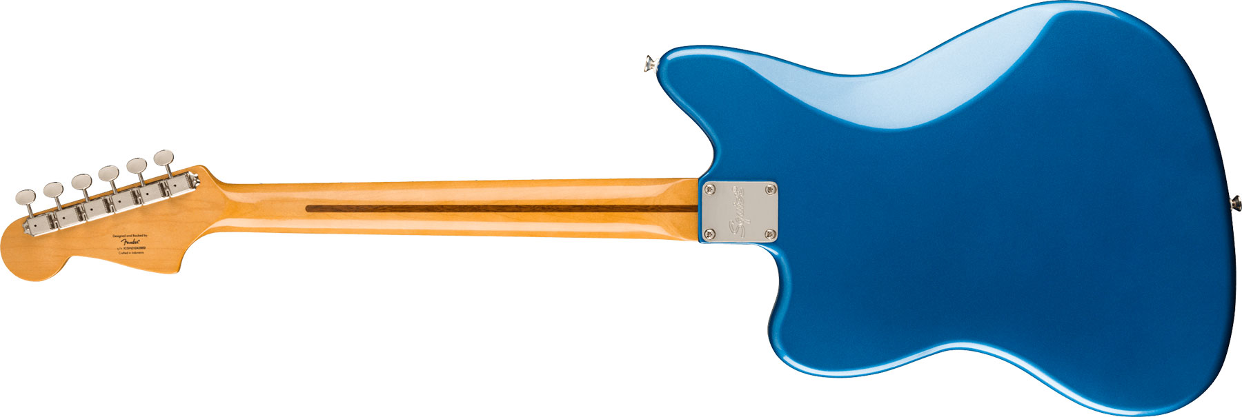 Squier Jazzmaster Classic Vibe '70s Fsr Ltd Lau - Lake Placid Blue W/ Matching Headstock - Retro-Rock-E-Gitarre - Variation 1