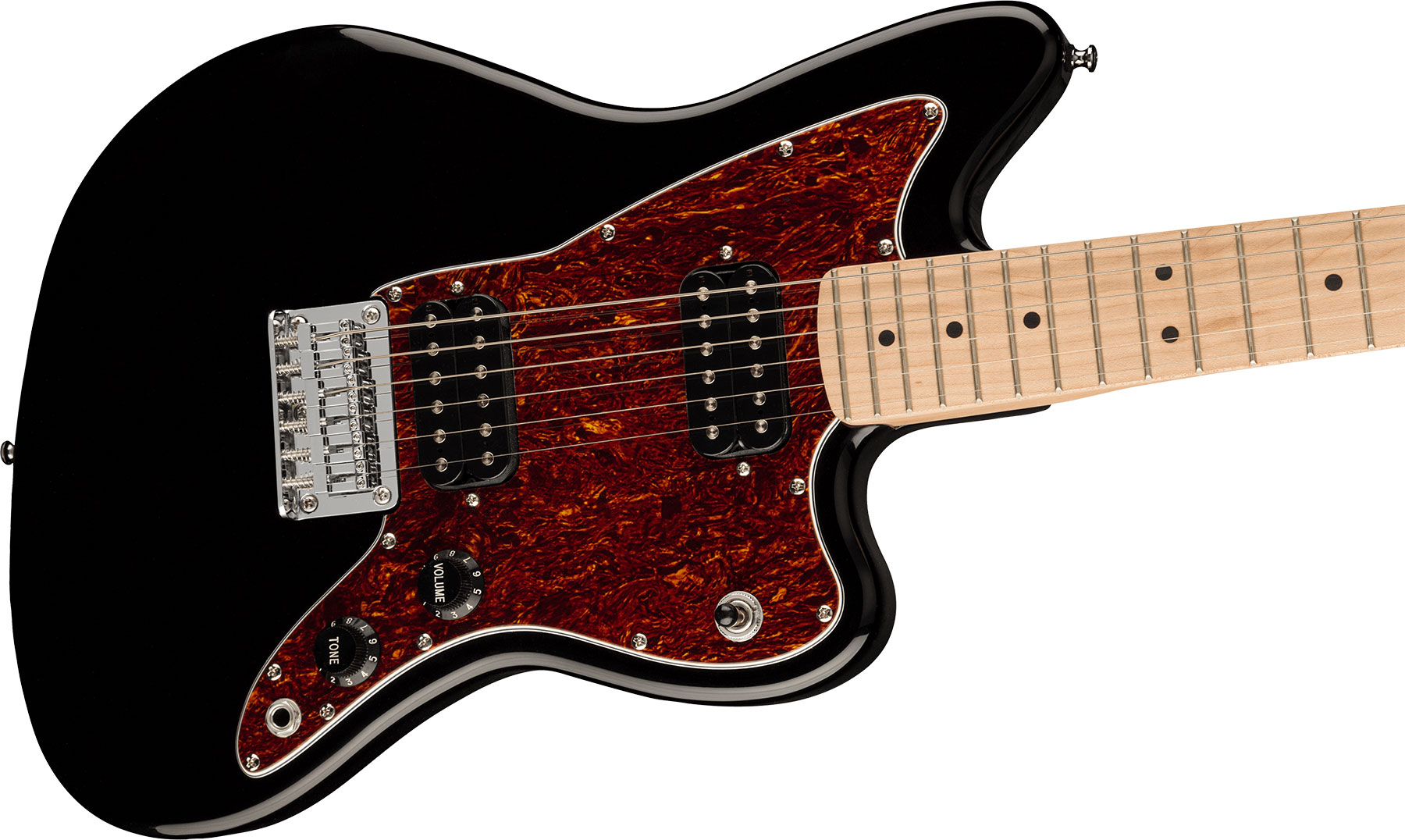 Squier Mini Jazzmaster Bullet Ltd Hh Ht Mn - Black - E-Gitarre für Kinder - Variation 2