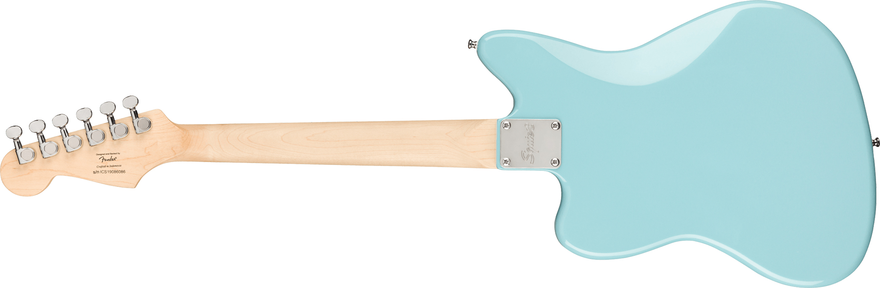 Squier Mini Jazzmaster Bullet Hh Ht Mn - Daphne Blue - E-Gitarre für Kinder - Variation 1