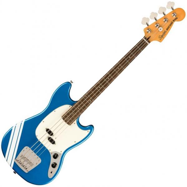 E-bass für kinder Squier FSR Classic Vibe '60s Competition Mustang Bass Ltd (LAU) - Lake placid blue with olympic white stripes