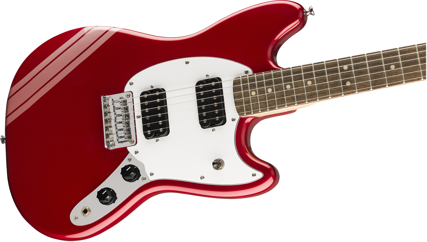 Squier Mustang Bullet Competition Hh Fsr Ht Lau - Candy Apple Red - Retro-Rock-E-Gitarre - Variation 2