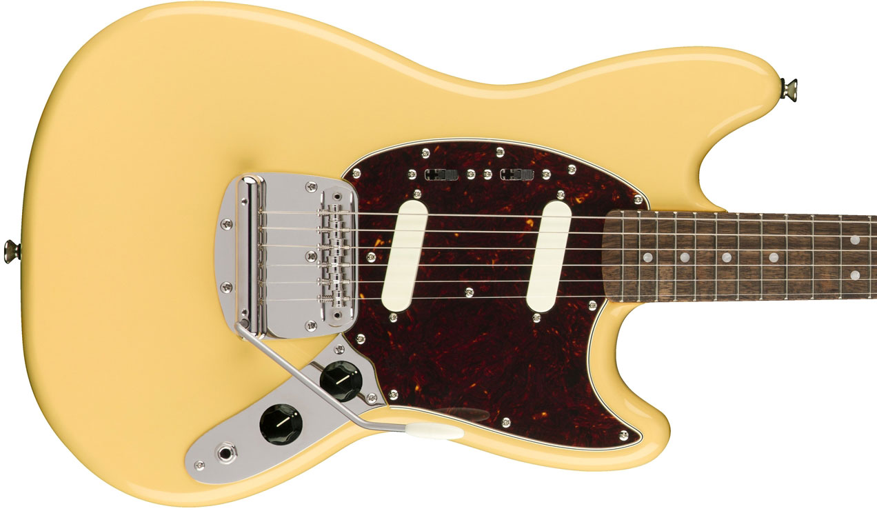 Squier Mustang  Classic Vibe 60s 2019 Lau - Vintage White - Retro-Rock-E-Gitarre - Variation 1