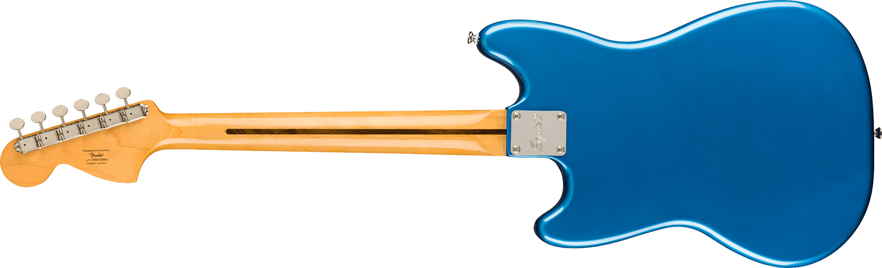 Squier Mustang  Classic Vibe 60s Competition Fsr Ltd Lau - Lake Placid Blue W/ Olympic White Stripes - Retro-Rock-E-Gitarre - Variation 1